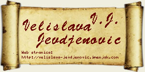 Velislava Jevđenović vizit kartica